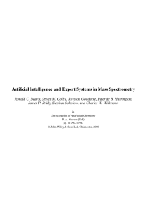 Artificial Intelligence and Expert Systems in Mass Spectrometry
