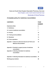 CONTENTS - Specialist Pharmacy Service