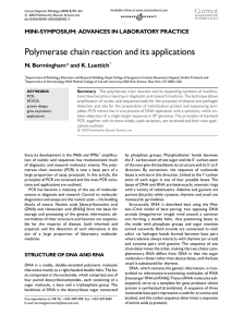 Polymerase chain reaction and its applications