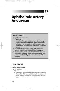 Ophthalmic Artery Aneurysm 67