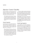 Infection Control Checklist