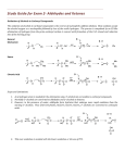 Study Guide for Exam 2-‐ Aldehydes and Ketones