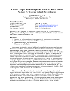 Contour Analysis for Cardiac Output Determination