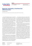 Responder Individuality in Red Blood Cell Alloimmunization