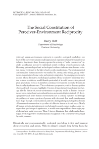 The Social Constitution of Perceiver