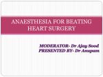 anaesthesia for beating heart surgery