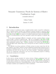 Semantic Consistency Proofs for Systems of Illative Combinatory Logic