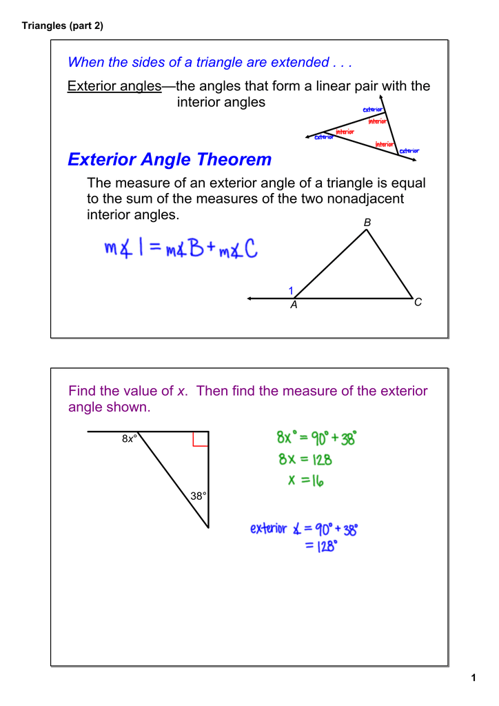 Triangles Part 2