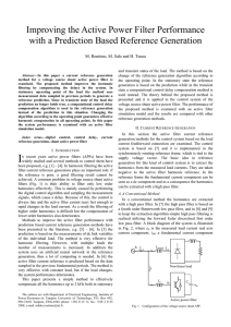 Improving the Active Power Filter Performance with a Prediction