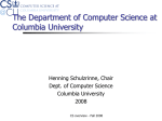 CUCS-overview - Computer Science, Columbia University