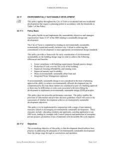 Clause 22.17 - ESD Local Policy