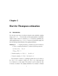 Horvitz-Thompson estimation