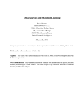 Data Analysis and Manifold Learning - Perception