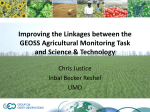 Improving the Linkages between the GEOSS Agricultural Monitoring