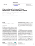 Effects of Lying Position on P-Wave Dispersion in Patients with