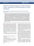 Influence of optical properties of esthetic brackets