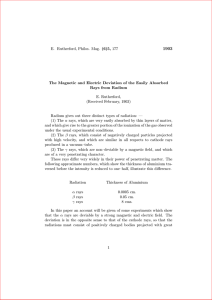 Magnetic and Electric Deviation of the Easily Absorbed Rays