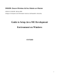 Guide to Setup Java ME Development Environment on Windows