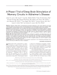A phase I trial of deep brain stimulation of memory