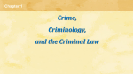 Criminology - Bachelor of Law (Class 05 )