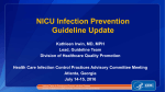 NICU Infection Prevention Guideline Update