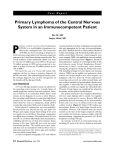 Primary Lymphoma of the Central Nervous System in