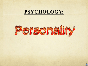 Personality traits - Okemos Public Schools