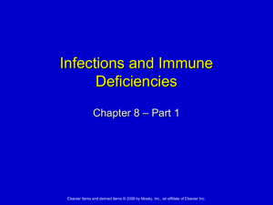 6.1 Chapter 8-Pt 1 Infection and Immune Deficiencies