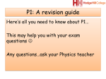 P1 Independent Revision Guide