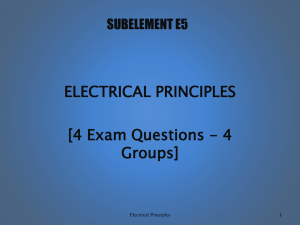 Electrical Principles