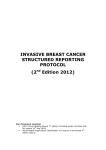 Invasive breast cancer structured reporting