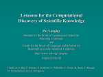 Lessons for the Computational Discovery of Scientific Knowledge