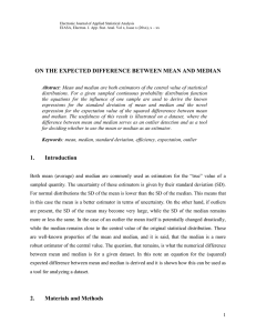 Mean and median - ESE - Salento University Publishing