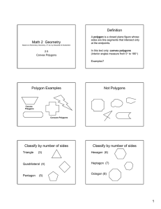 Math 2 Geometry Definition Polygon Examples Not Polygons