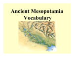 Ancient Mesopotamia Vocab [Compatibility Mode]