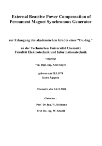 External Reactive Power Compensation of Permanent Magnet
