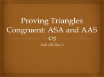 Congruence and Triangles