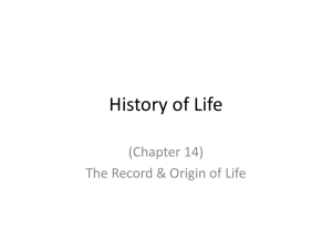 History of Life - CHS