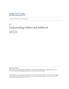 Understanding children and childhood