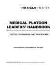 Medical Platoon Leaders` Handbook