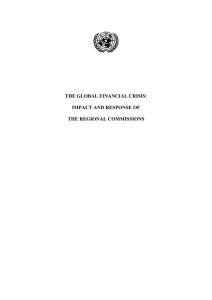 the global financial crisis: impact and response of the regional