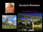 Ancient Rome - Early Peoples