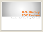 U.S. History EOC Review