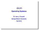 CS 571 Operating Systems - GMU Computer Science