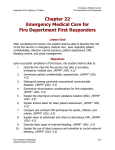 Fire Service-Based Emergency Medical Care