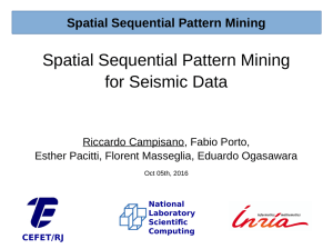 Spatial Sequential Pattern Mining for Seismic Data