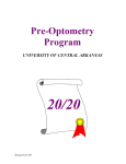 facts about optometry - University of Central Arkansas