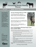 Preventing Chronic Wasting Disease