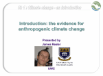 Introduction: the evidence for anthropogenic climate change