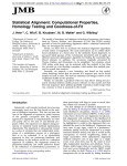 Statistical Alignment: Computational Properties, Homology Testing